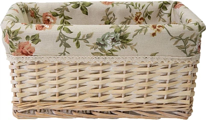 Корзина стеллажная Natural House Rose 28х19х13 см Бежевая (EW-84 S) - Фото 1 Корзина стеллажная Natural House Rose 28х19х13 см Бежевая (EW-84 S) - изображение 1