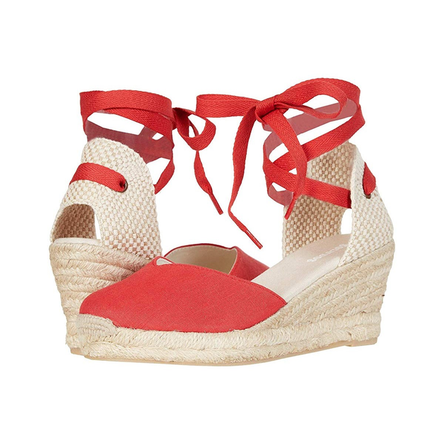 Soludos Lyon Wedge Espadrille Cherry 36.5