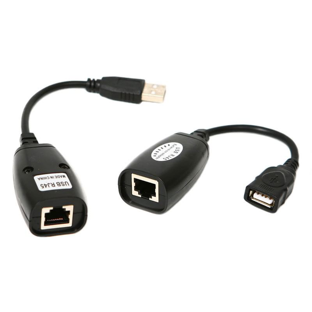 Удлинитель USB 2.0 по витой паре (RJ45) до 30 метров