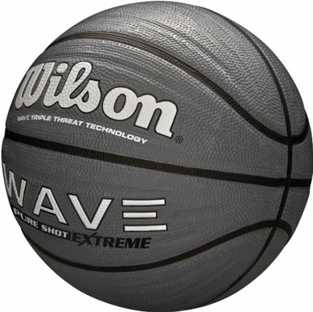 Мяч баскетбольный Wilson WAVE PURE SHOT EXTREME размер 7 резиновый серый (WTB0998XB07) - изображение 2
