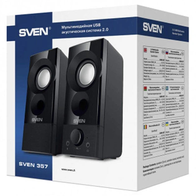Акустическая система Sven 357 Black - изображение 7