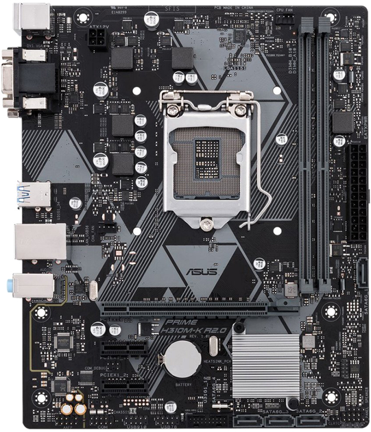 Материнская плата Asus Prime H310M-K R2.0 (s1151, Intel H310, PCI-Ex16) - изображение 1