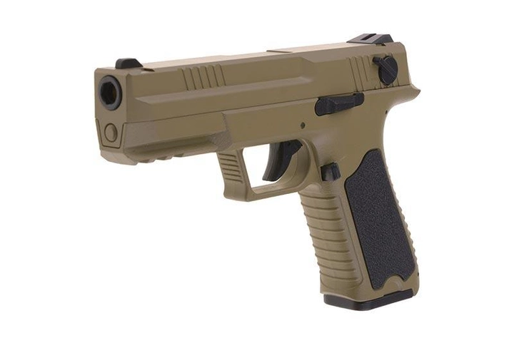 Пістолет Cyma ERGO-FA Plastic CM.127 AEP tan (Страйкбол 6мм) - зображення 2