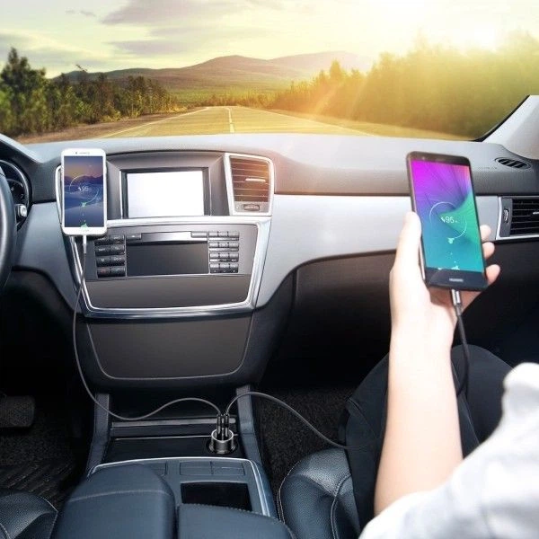 Автомобільний зарядний пристрій Baseus Small Screw Dual-USB Quick Charge Car Charger 36W Швидка зарядка QC 3.0 Чорний - Фото 8 Автомобільний зарядний пристрій Baseus Small Screw Dual-USB Quick Charge Car Charger 36W Швидка зарядка QC 3.0 Чорний - зображення 8