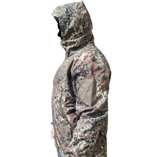 Тактична куртка Soft Shell Lesko A001 Camouflage ACU розмір XL вітровка для чоловіків з кишенями водонепроникна - зображення 2