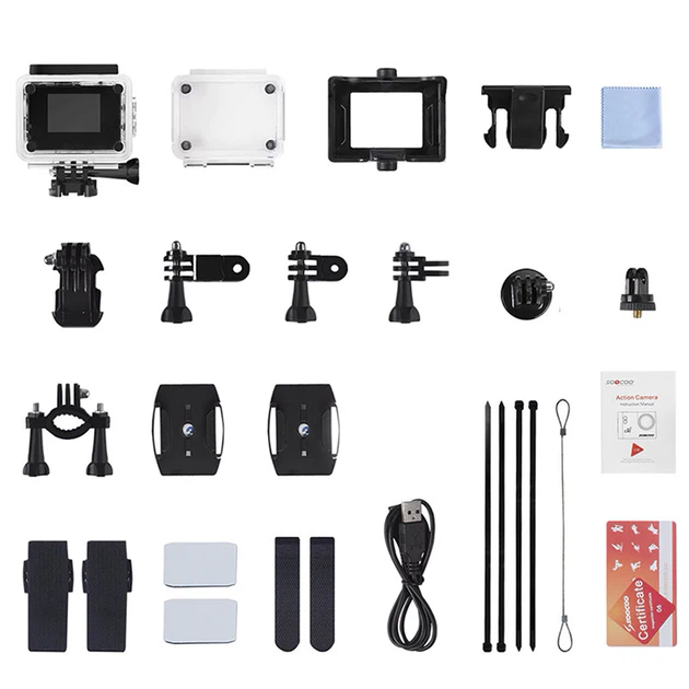 Екшн-камера SOOCOO C30 Black SONY IMX 078 HD 4K microSD Wi Fi водонепроникний Бокс Action camera - Фото 3 Екшн-камера SOOCOO C30 Black SONY IMX 078 HD 4K microSD Wi Fi водонепроникний Бокс Action camera - зображення 3