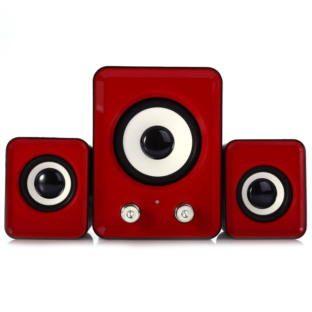 Колонки для ПК Спартак с сабвуфером компьютерные колонки 9W 2.1 Mini IS ...