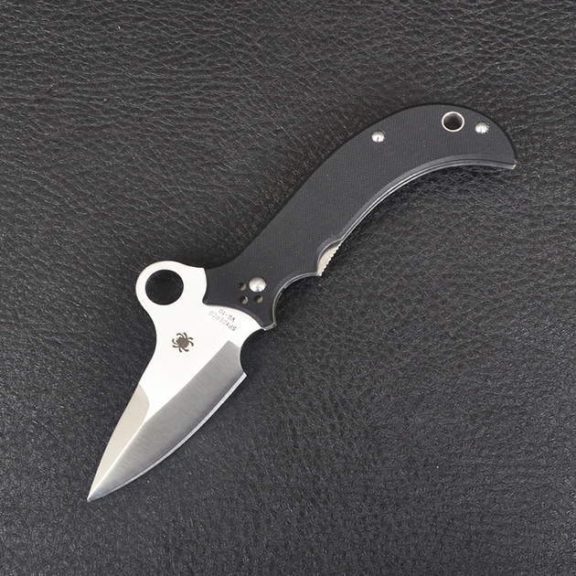 Нож складной Spyderco Khalsa (длина: 17.5см, лезвие: 8см), черный - изображение 2