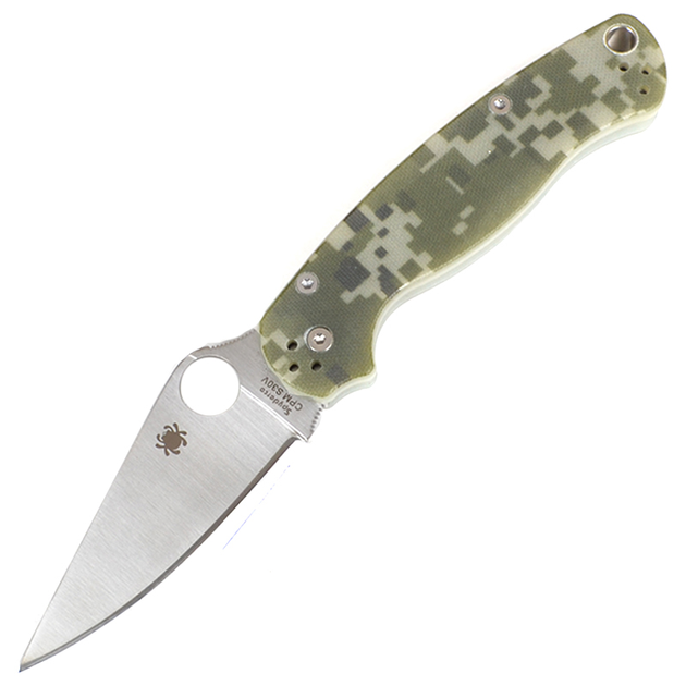 Нож складной SPYDERCO Para-Military С81 (длина: 21.0см, лезвие: 8.7см), камуфляжный - изображение 1