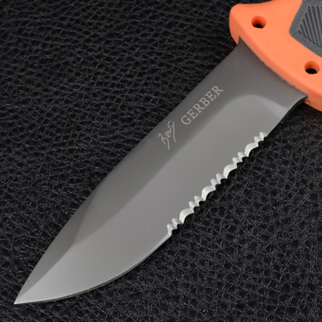 Нож Gerber Ultimate Fixed Blade Knife, в ножнах + огниво и точилка (длина: 25.4cm, лезвие: 12,2cm) - изображение 2
