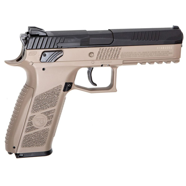 Пістолет пневматичний ASG CZ P-09 Pellet DT-FDE Blowback (4,5 mm), tan/чорний - зображення 2