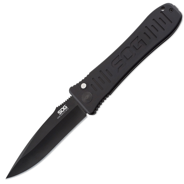 Нож складной автоматический SOG Spec Elite II Auto Black TiNi (длина: 223мм, лезвие: 97мм) - изображение 1