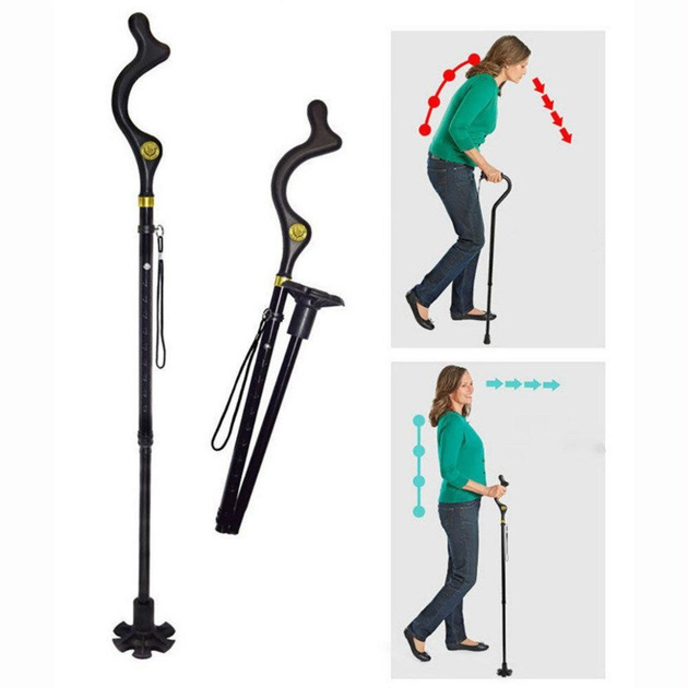 Складная алюминиевая трость Posture cane для ходьбы – низкие цены ...