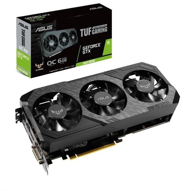 Видеокарта GF GTX 1660 Super 6GB GDDR6 TUF Gaming X3 OC Asus (TUF