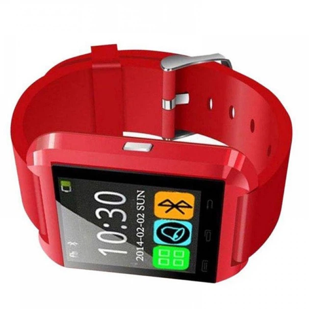 Смарт-годинник UWatch U8 Red Bluetooth моніторинг сну розумні Bluetooth керування камерою - зображення 2