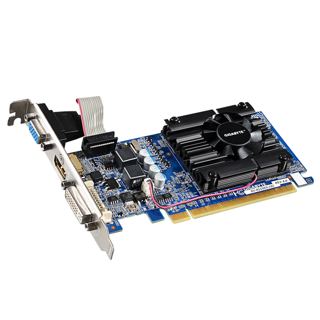 Відеокарта GF GT210 1GB DDR3 PCIe Gigabyte (GV-N210D3-1GI) – низькі ...