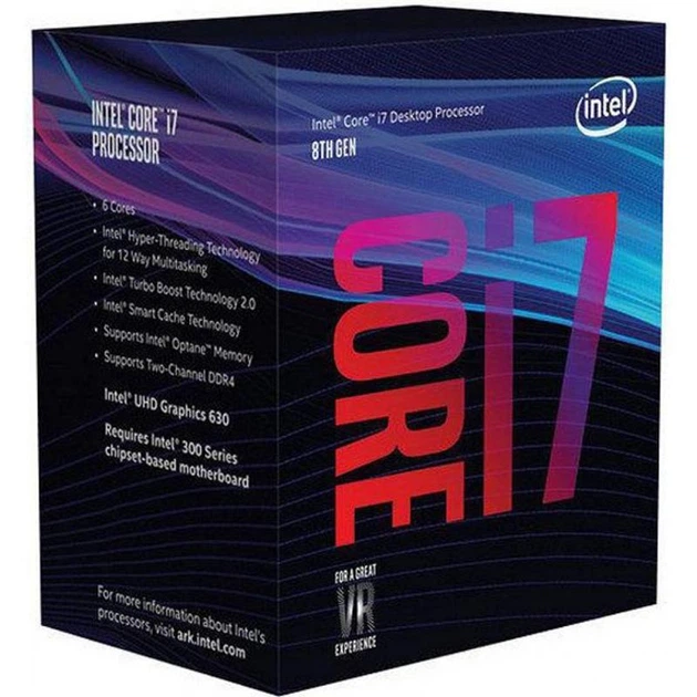 CPU Intel Core i7-8700k Процессор Intel Core i7-8700K 3.70GHz/12MB/8GT/s (SR3QR