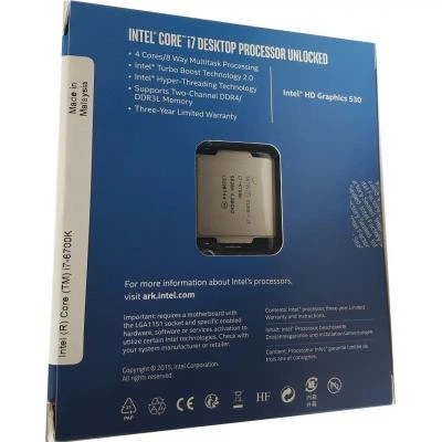 Процессор Intel Core i7 6700K 4.0GHz (8mb, Skylake, 91W, S1151