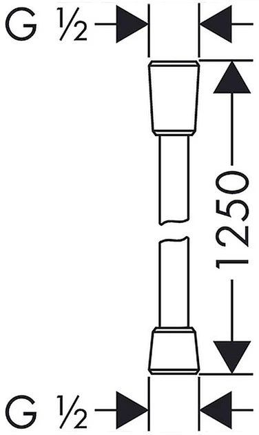 Шланг для душа HANSGROHE Isiflex 125 28272000 - изображение 2