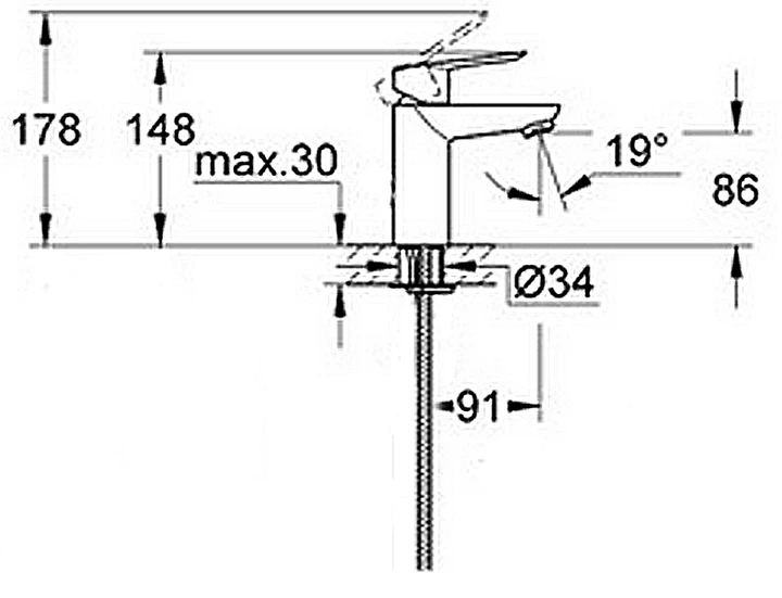 Змішувач GROHE BauLoop 23337000 - Фото 4 Змішувач GROHE BauLoop 23337000 - зображення 4
