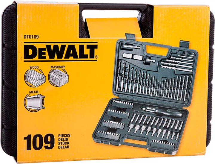 Zestaw narzędzi DeWalt 109 elementów (DT0109) - obraz 3