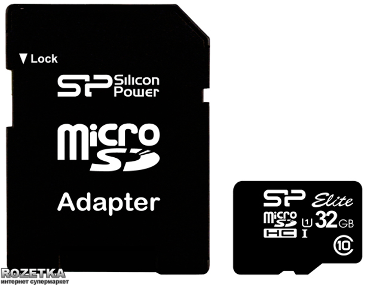 Карта памяти Silicon Power microSDHC 32GB Elite UHS-I (SP032GBSTHBU1V10SP) - изображение 2