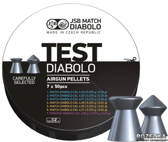 Свинцеві кулі JSB Diabolo Test 0.52 - 0.535 р 350 шт (002002-350) - зображення 1
