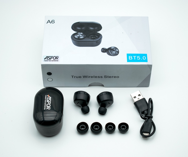 Bluetooth Aspor Air Twins A6 black