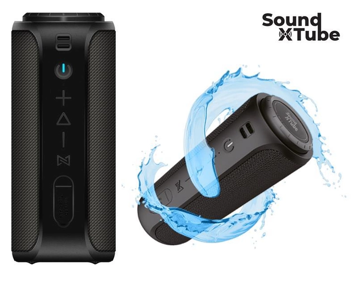 Акустична система 2E SoundXTube TWS, MP3, Wireless, Waterproof Black (2E-BSSXTWBK) - зображення 2