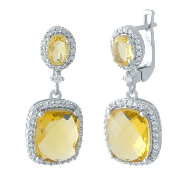 Серебряные серьги MG с цитрином nano (1970638) от продавца: Super-Pie ...