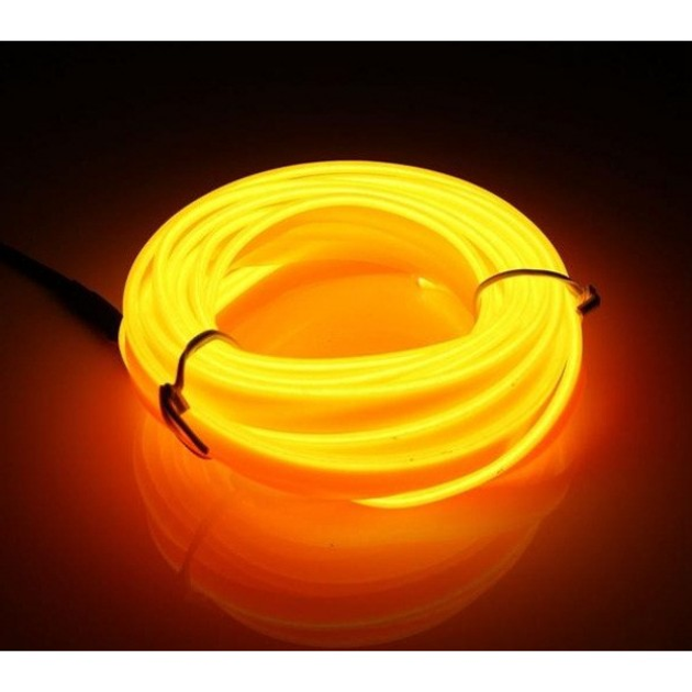 Гибкий светодиодный неон Желтый Neon Glow Light Yellow - 3 метра ленты ...