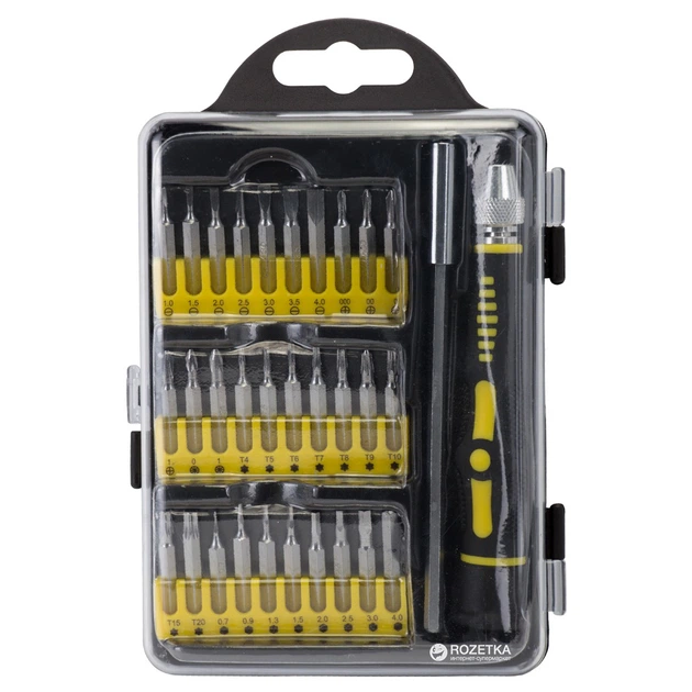 Набор часовых отверток Sigma 30 в 1 CrV с удлинителем в кейсе