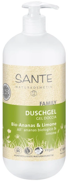 БИО-гель для душа Sante Family Ананас и Лимон 950 мл (4025089075127) - Фото 1 БИО-гель для душа Sante Family Ананас и Лимон 950 мл (4025089075127) - изображение 1
