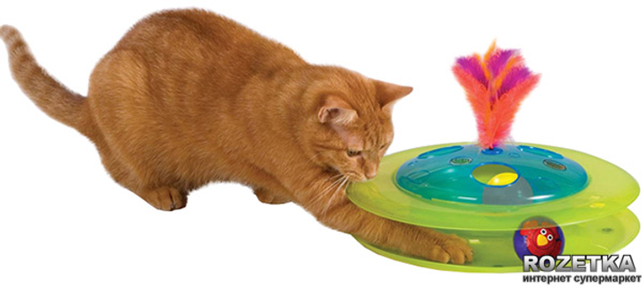 Игрушка для кошек Petstages Трек с мячом-птичкой (pt467) – в интернет ...