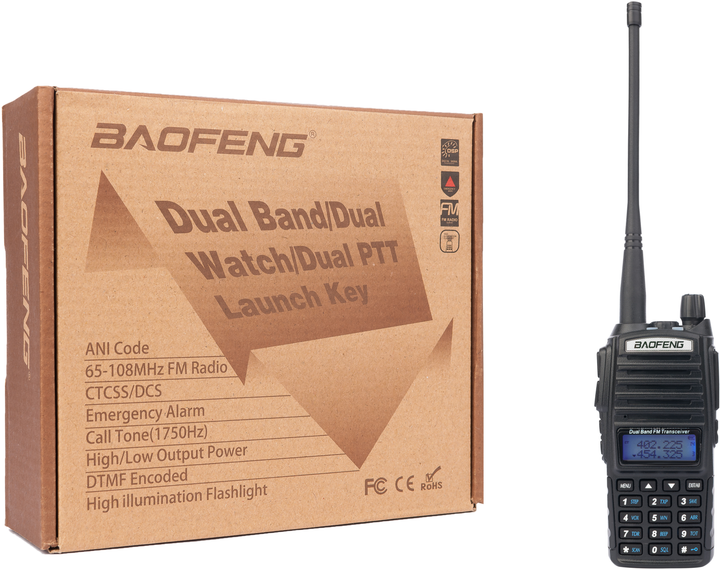 Рация Baofeng UV-82 + Гарнитура Baofeng c двойной кнопкой РТТ - изображение 13