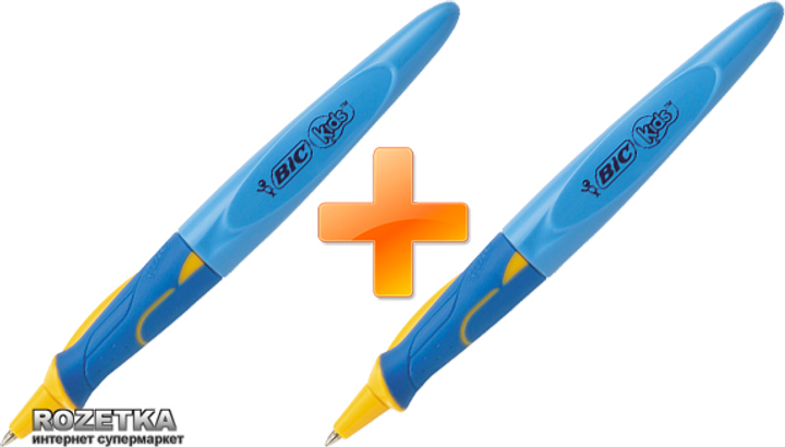 Набор обучающих автоматических шариковых ручек 2 шт BIC Kids Синий ...
