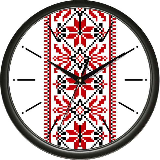 Акция на Настінний годинник UTA 01 B 52 вишивка от Rozetka