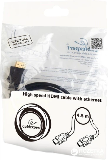Кабель Cablexpert HDMI - HDMI v1.4 4.5 м (CC-HDMI4L-15) - зображення 4