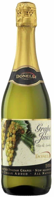 Сік Donelli з білого винограду газований 750 мл (8008920990366) - Фото 1 Сік Donelli з білого винограду газований 750 мл (8008920990366) - зображення 1