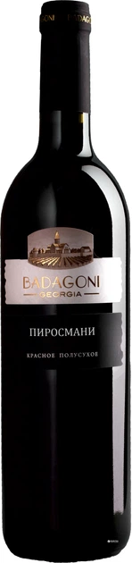 Вино пиросмани столов красное полусухое 10.5-12.5% 750мл стекло (4860006040617)