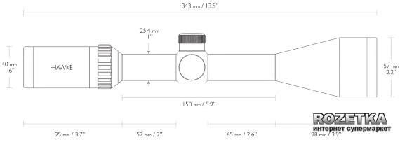 Оптичний приціл Hawke Vantage 3-9x50 30/30 (922124) - зображення 4