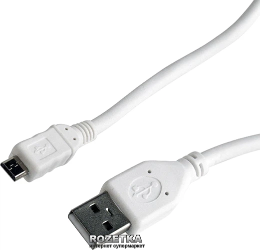 Кабель Cablexpert USB 2.0 - MicroUSB 5pin 0.5 м (CCP-mUSB2-AMBM-W-0.5M) - Фото 1 Кабель Cablexpert USB 2.0 - MicroUSB 5pin 0.5 м (CCP-mUSB2-AMBM-W-0.5M) - изображение 1