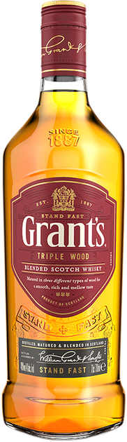Виски Grants Triple Wood 0.7 л 40% (5010327250007_5010327255286_5010327000404) - изображение 1
