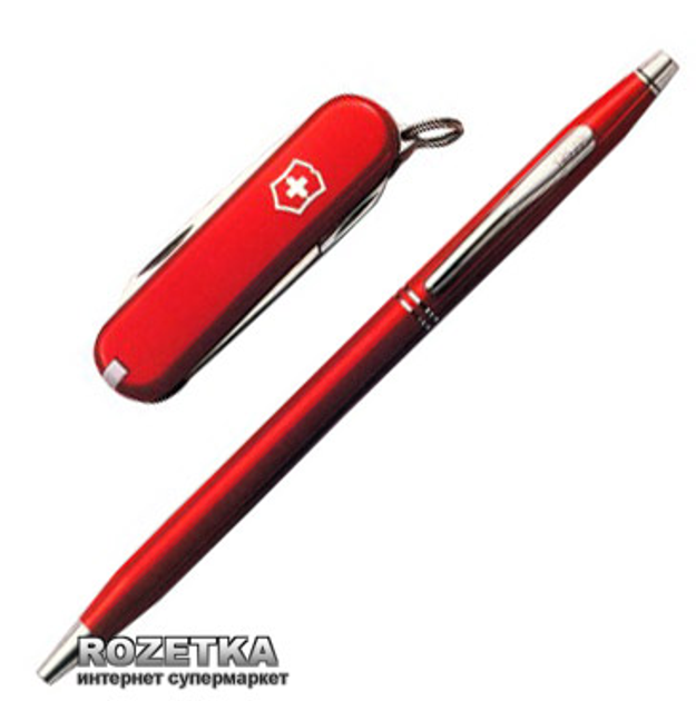 Набор подарочный Victorinox (ручка шариковая Cross Solo + нож 0.6223 ...