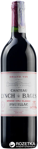 Вино Chateau Lynch-Bages Pauillac червоне сухе 0.75 л (3147715129521) - Фото 1 Вино Chateau Lynch-Bages Pauillac червоне сухе 0.75 л (3147715129521) - зображення 1