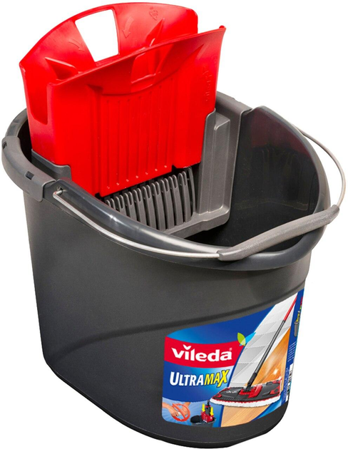 Ведро с отжимом Ультрамакс Vileda Ultramax 10 л Серое (4023103201415 ...