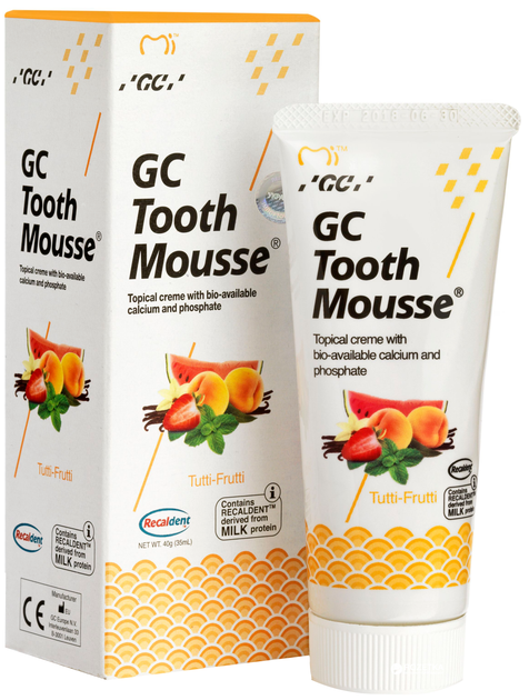 Крем для зубов GC Tooth Mousse Tutti-Frutti 35 мл (0000000116909) - Фото 1 Крем для зубов GC Tooth Mousse Tutti-Frutti 35 мл (0000000116909) - изображение 1