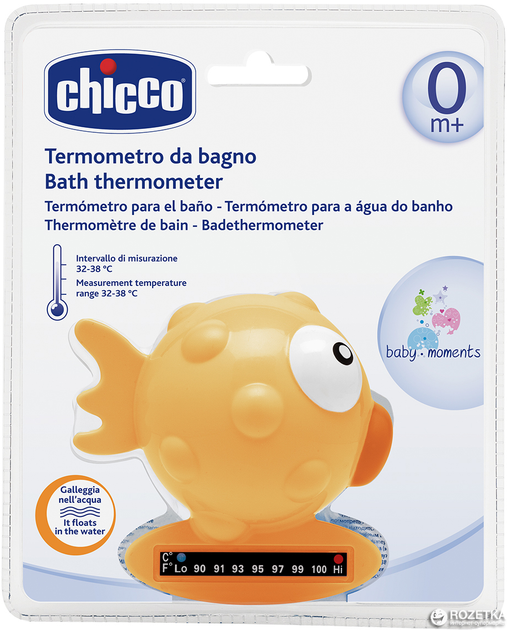 Термометр для ванни Chicco Рыбка Жовтий (06564.00) - зображення 1