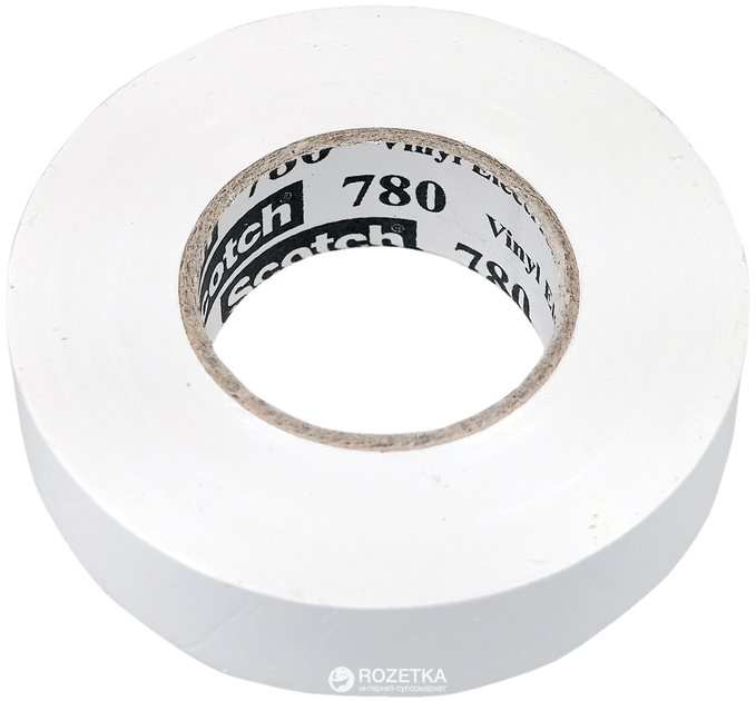 Изолента 3М Scotch 780 19 мм х 20 м Белая (780-WH-19-20.0) – низкие ...
