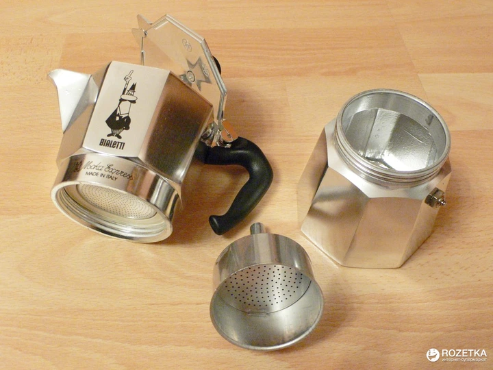 Kawiarka Bialetti Moka Express na 9 filiżanek 420 ml srebrzysta (990001165) (955555911128880) - Outlet - obraz 4